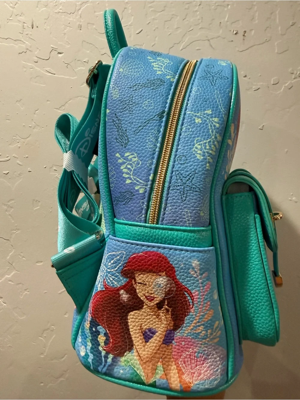 Disney Little Mermaid Teal & Aqua Kids Backpack with Ariel